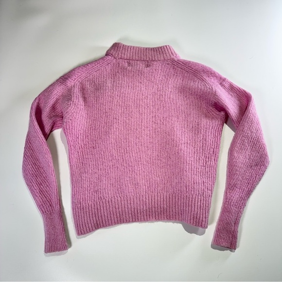 Everlane alpaca mock neck cozy ribbed sweater XS pink - Picture 9 of 11